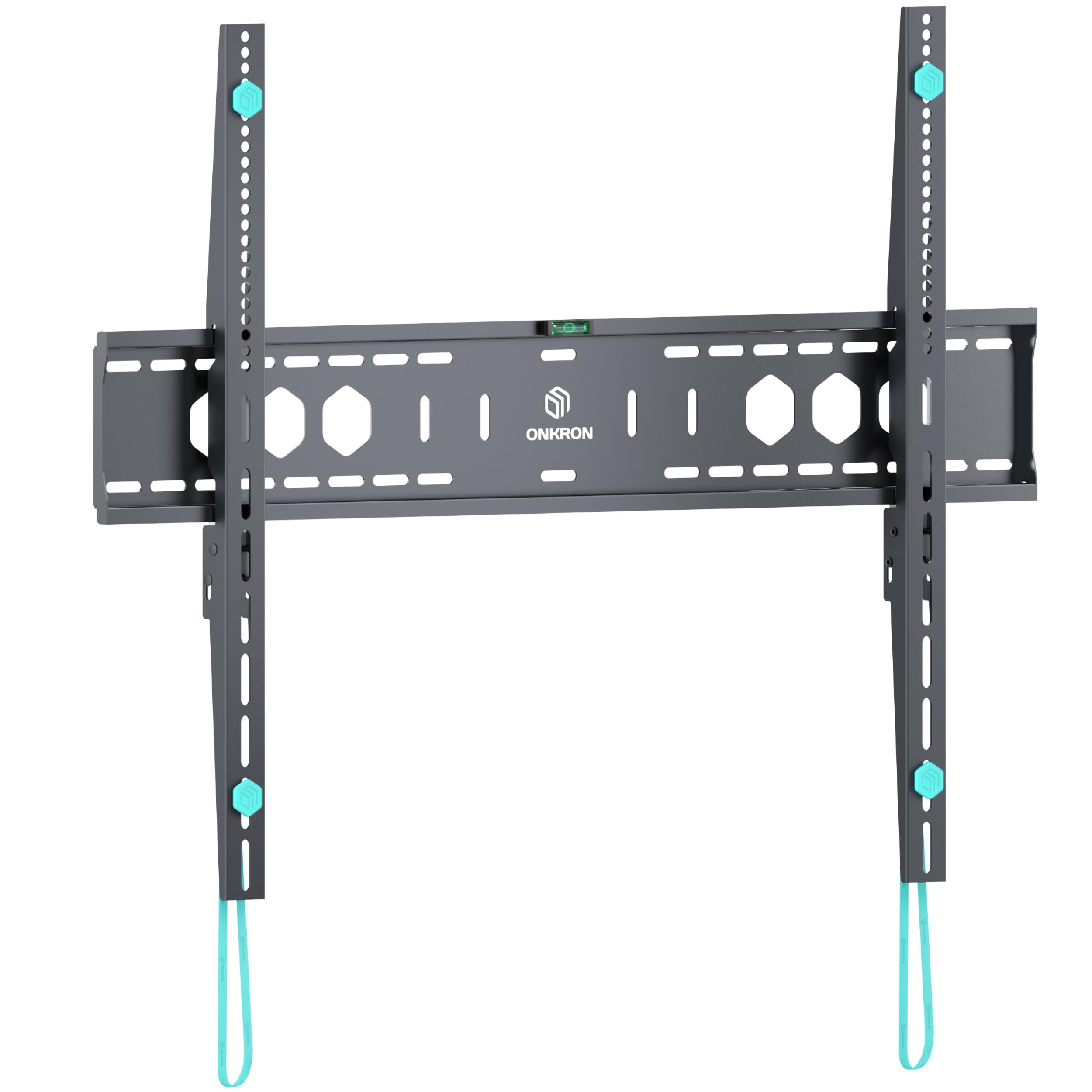 ONKRON Soporte TV Pared Fijo de 60 a 110 Pulgadas, Carga hasta 120 kg, Soporte Television Pared con VESA 200x200-900x600 mm, Brazo TV Fijado, Colgador para Pantalla Grande, Universal, Negro UF12-B