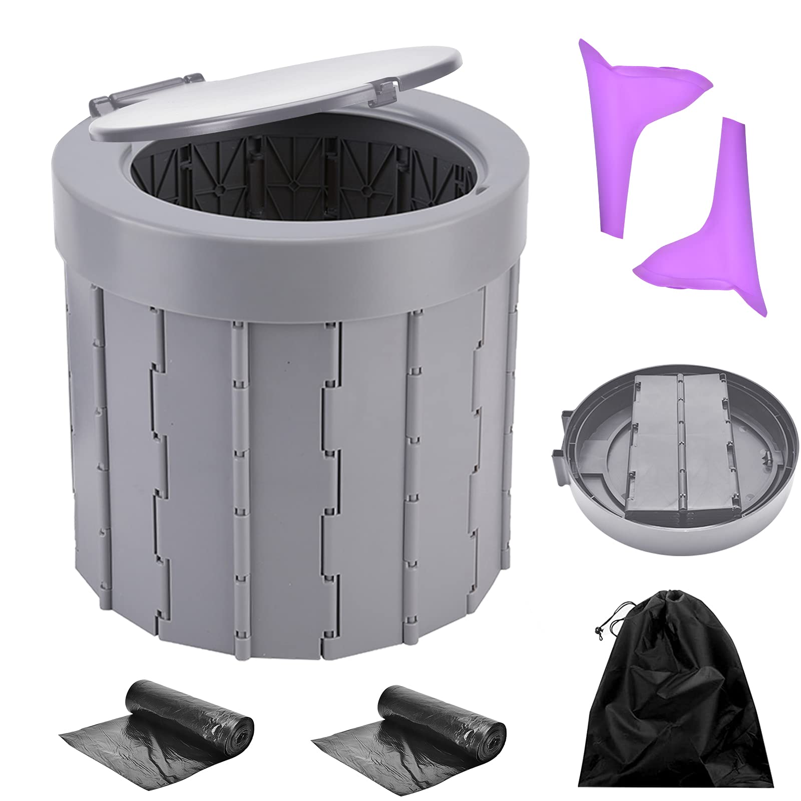 Panghuhu88 Porta Potty Folding Camping Toilet Travel Portable Toilet For Car Desertcart South