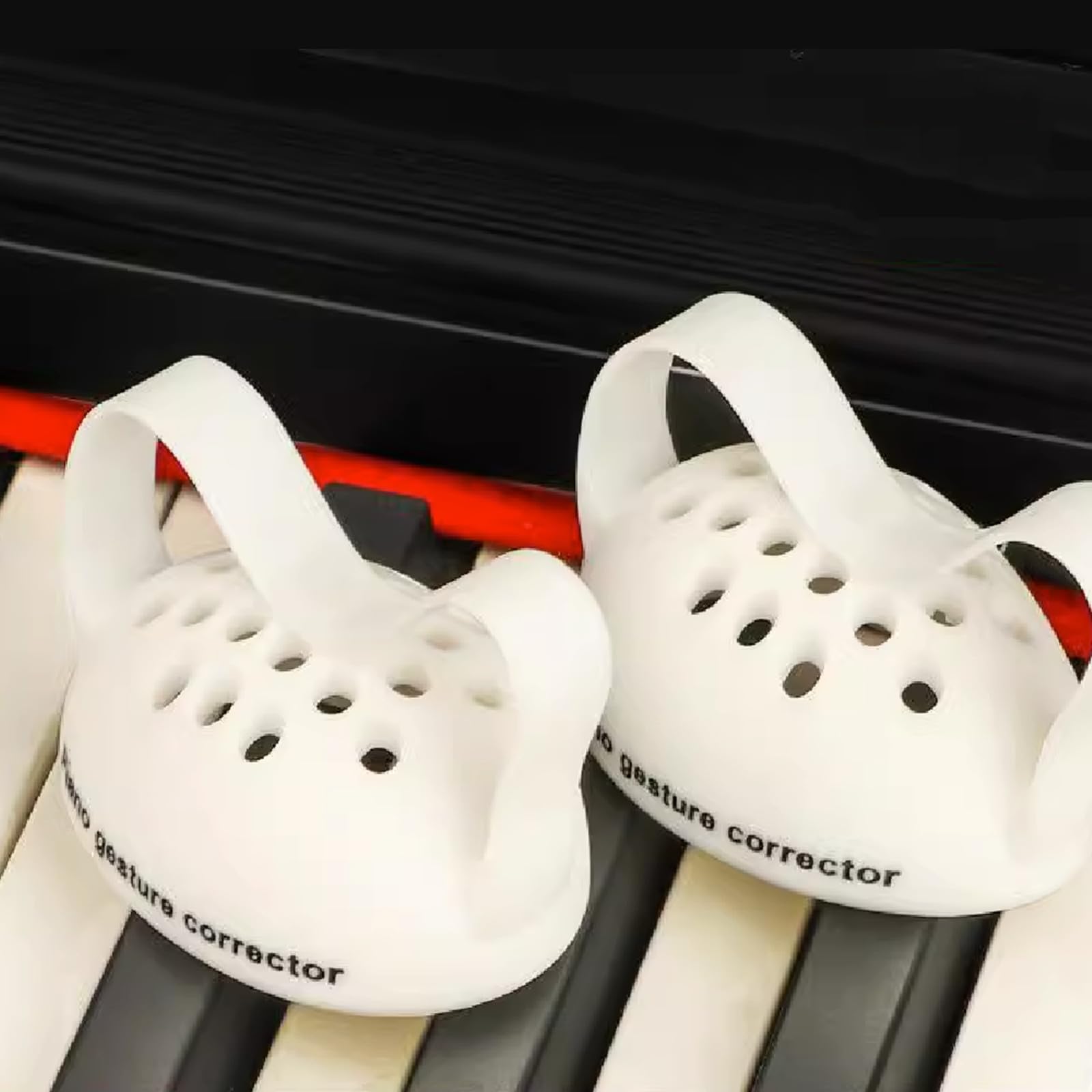 Entraîneur Gestuelle Piano Koldot Lot De 2 Balles D'entraînement Pour Piano - Correcteur De Posture - Forme Ronde - Semi Sphère - En Silicone - Pour Débutants - Multicolore Balles Anti Stress