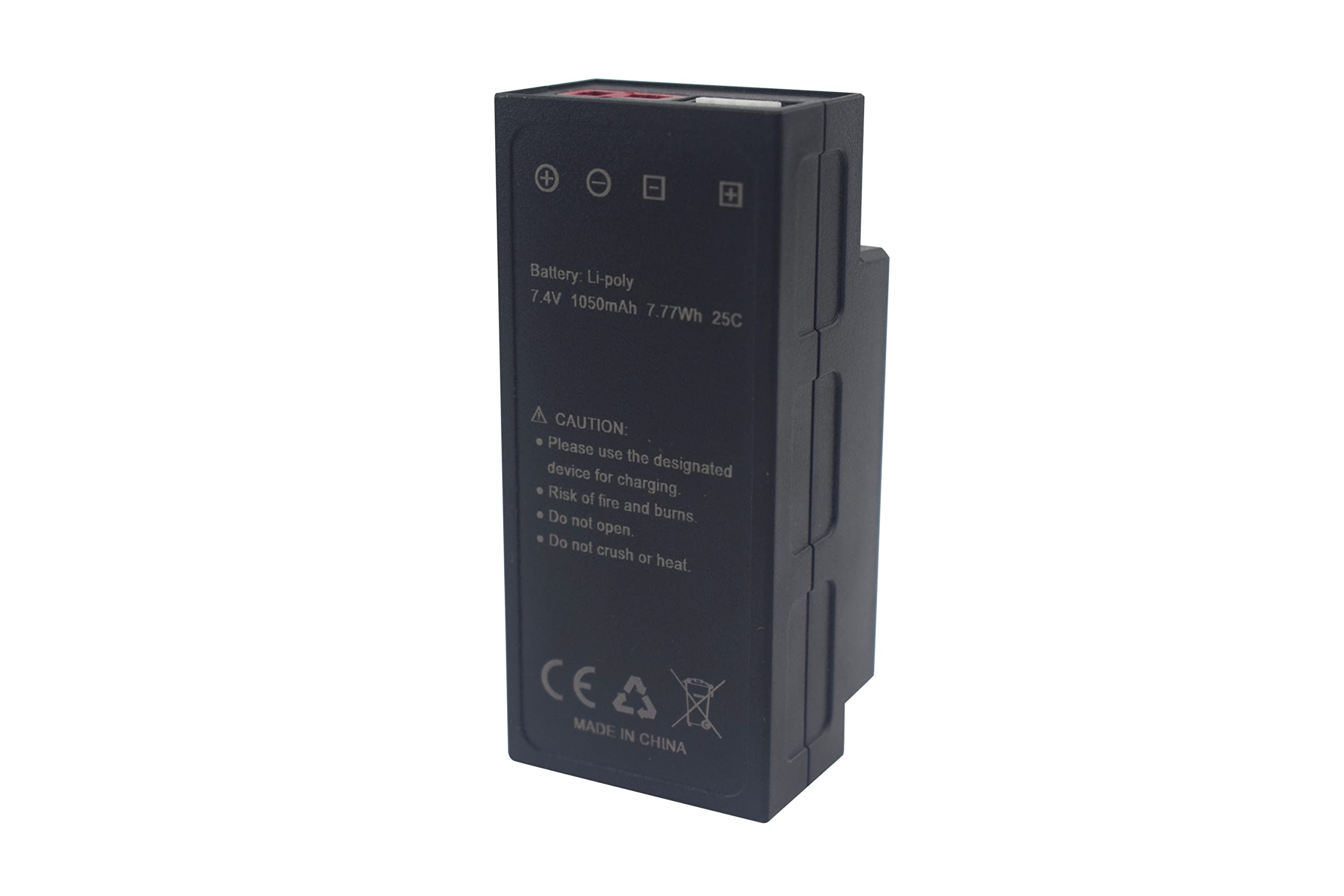 2PCS 7.4V 1050MAH 2S Batería de Litio para MJX H16 H16P H16E H16DR H16SC H16BM 16027 14301 JC16EP RCM029 HP161 HB17 Control Remoto con un Auto de Juguete Modelo de Alta Velocidad