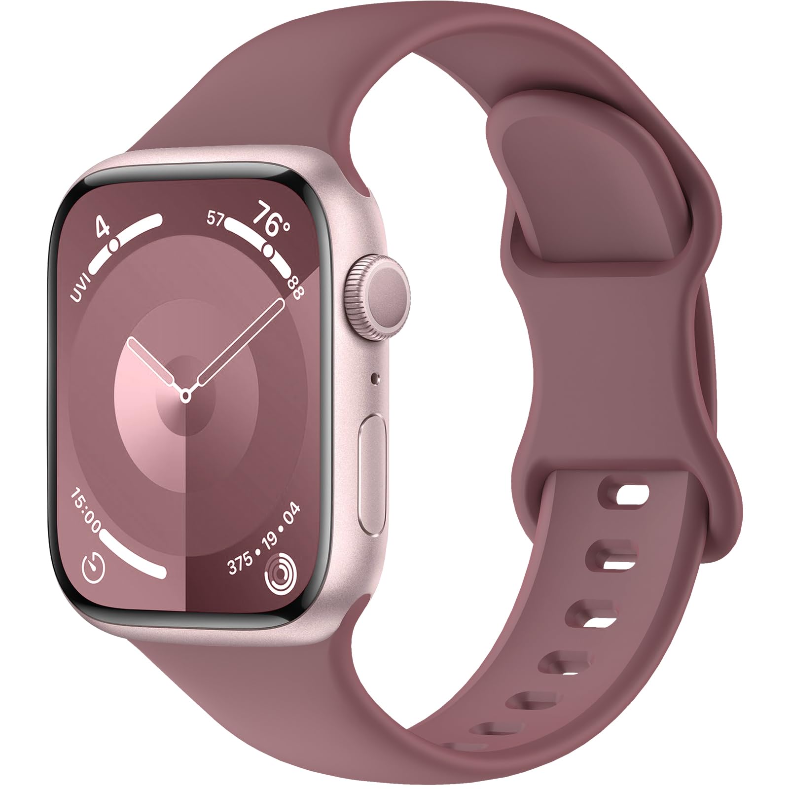 Sport Bands Compatible with Apple Watch Bands 38mm 40mm 41mm 42mm 44mm 45mm 49mm,Soft Silicone Waterproof Strap for iWatch Ultra2 Series 9 Ultra 8 7 6 5 4 3 2 1 SE Women Men