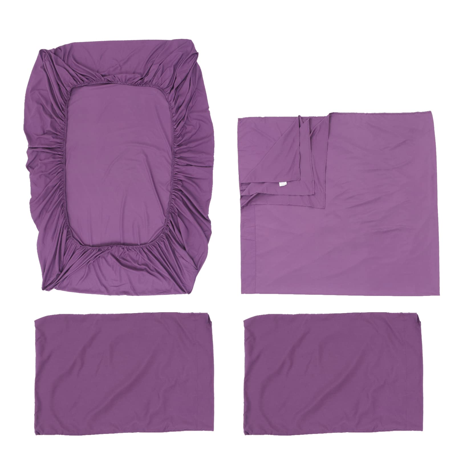 Housse de couette confortable Homoyoyo 4 pièces drap-housse grand bonnet