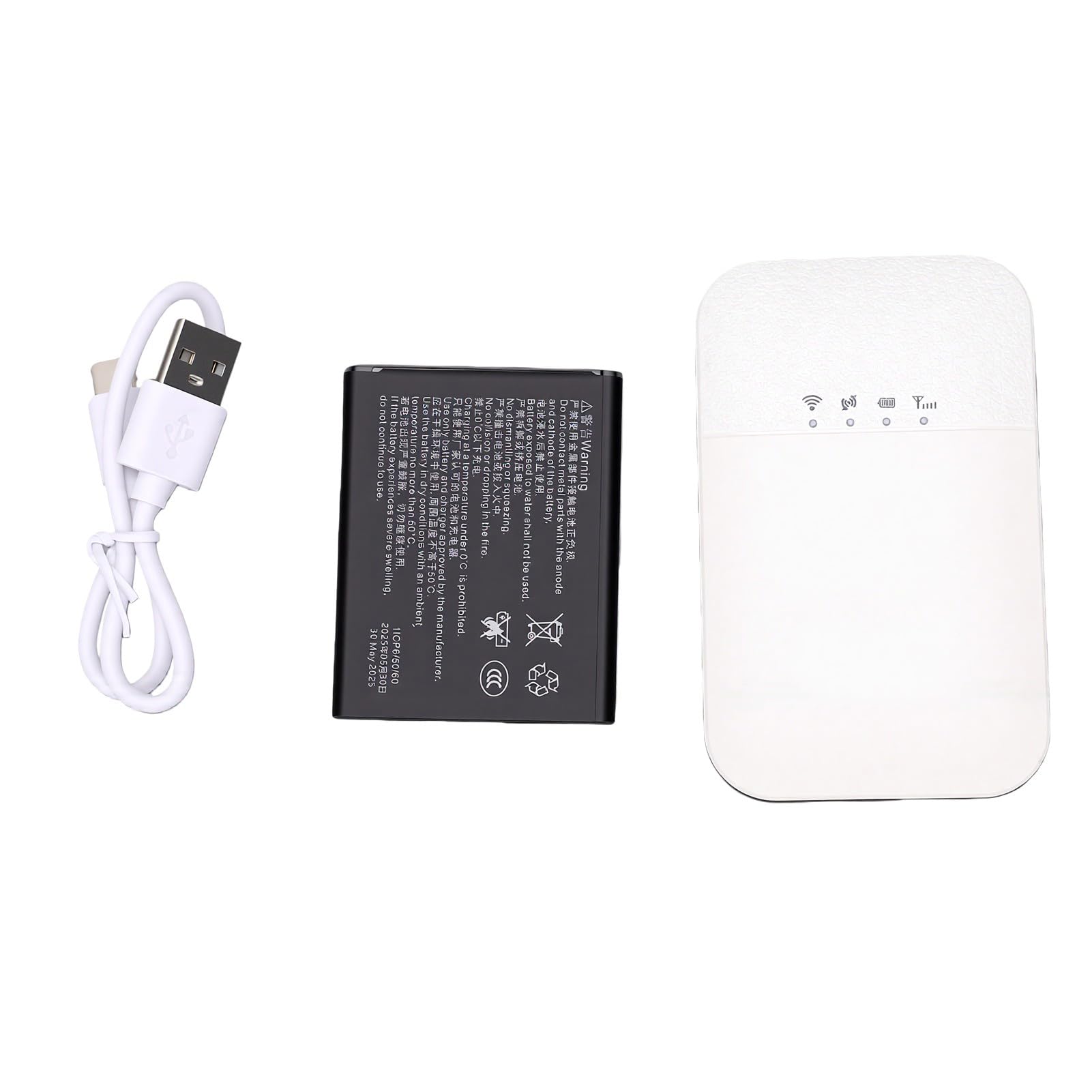 Cryfokt Enrutador de Punto de Acceso Móvil 4G LTE con WiFi 6 y Batería de