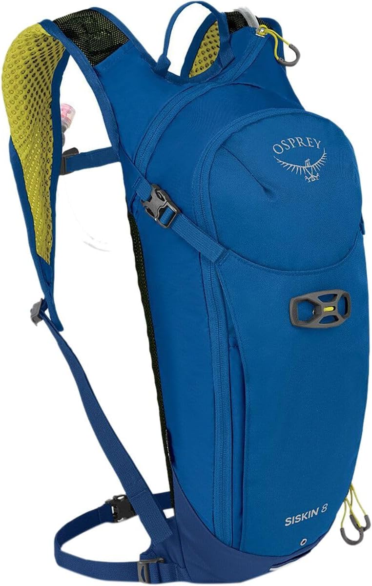 Osprey Siskin 8L Men's Biking Backpack with Hydraulics Reservoir, Postal Blue