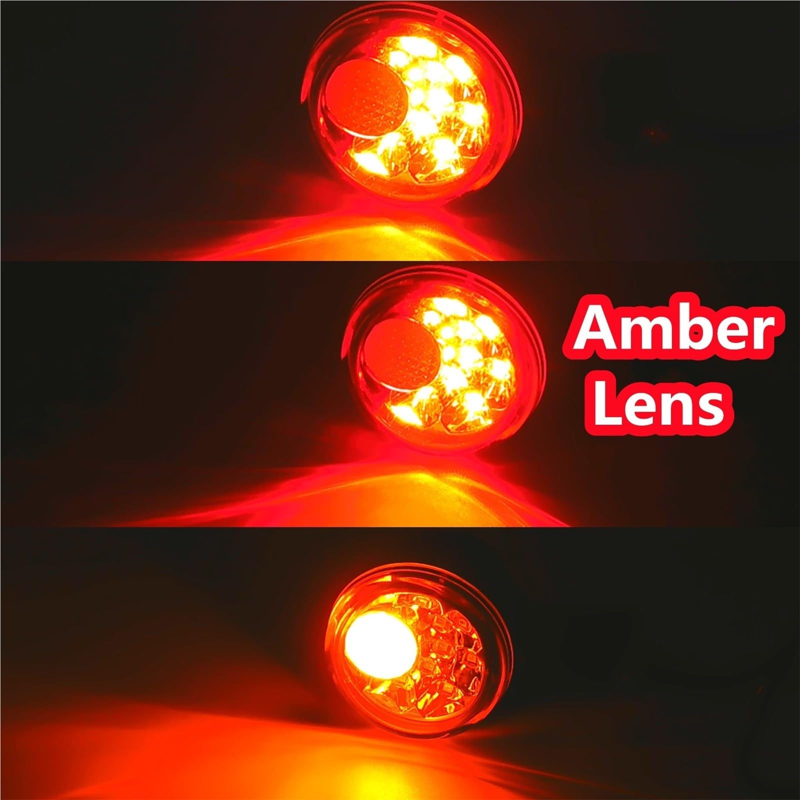 Indicatori di svolta per moto Freno posteriore moto per indicatori direzione a LED per Harley(Turn Signals Light)
