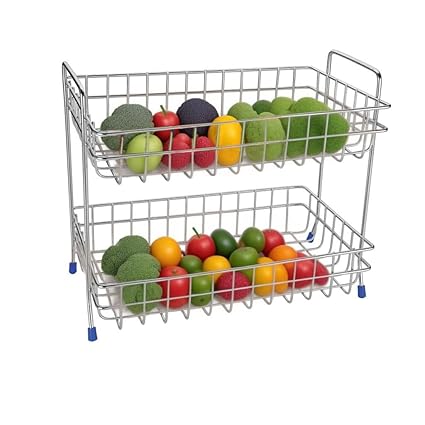 Kitchking Multipurpose Vegetable Trolly Nano Double