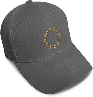 Speedy Pros Baseball Caps for Men & Women Embroidered European Union Seal Embroidery Ladies & Men Baseball Hats Acrylic