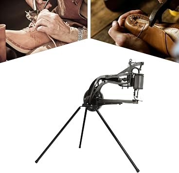 Hand Cobbler Shoe Repair Machine, Sewing Machines - Heavy Duty Shoe Repair Equipment with Needles for Cotton Linen Sewing Craft Tools, Hand Shoemaker - Leather Sewing Machine, 44 * 28 cm