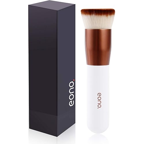 Eono Essentials Make Up Brush Foundation Kabuki Flat Top for Buffing, Stippling, Concealer