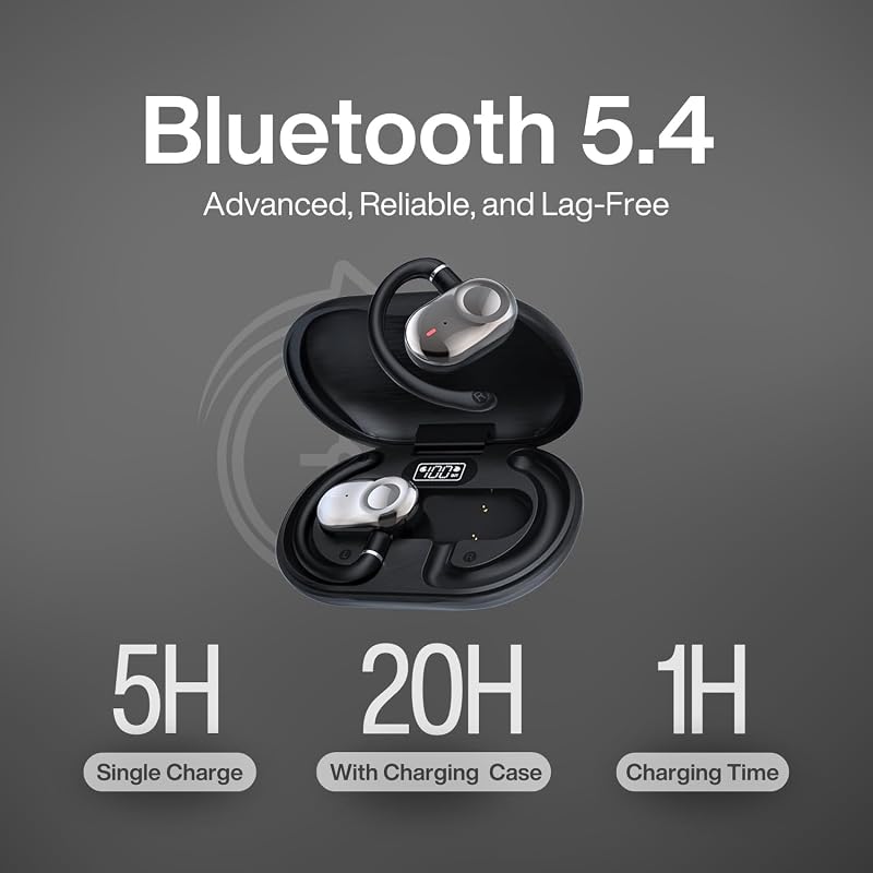 Open Ear Earbuds Bi-Axial Custom Fit Immersive Sound Wireless Headphones image 6