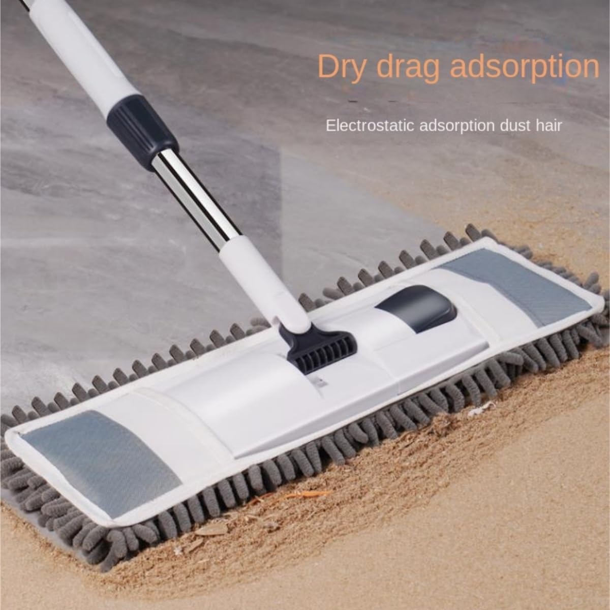Fregona Trapeador De Limpieza Fregona Plana, Herramienta For Fregar El Hogar, Fregona Que Absorbe El Agua For Limpiar Baldosas, Pisos De Madera Reutilizables Mopa