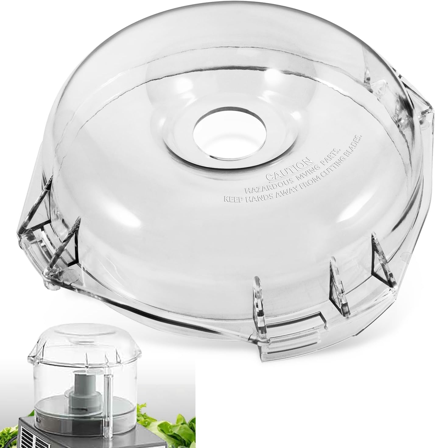 106458S Cutter Bowl Lid for Robot Coupe R100B, R100BCLR, R101B, R2, R2B, R2U, R2 DICE, R2 Ultra, R2N Commercial Cutter Mixer Food Processor