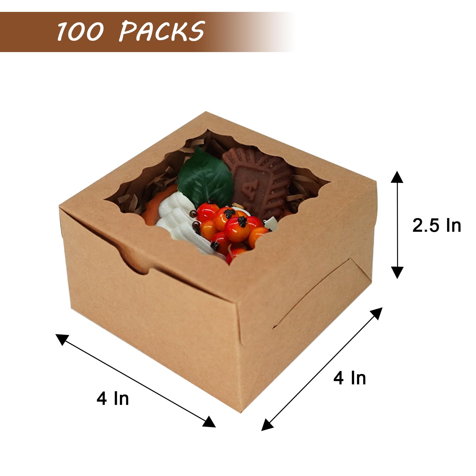 20 Transparente Keksboxen Mit Sichtfenster - Perfekt Für Macarons, Brownies & Co.