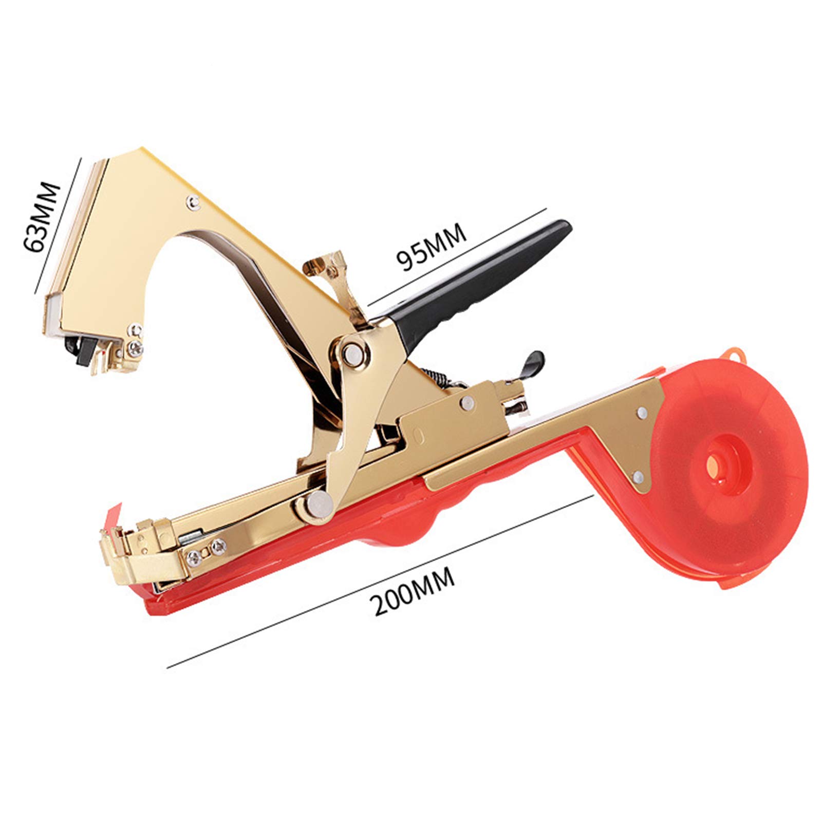 Máquina De Atar Planta, Planta Mano Atar La Máquina Jardín Tape Tool, Herramienta Para Atar Ramas De Planta, Atadora Agricola Máquina Para Atar Tomates Pepino UVA Fruta Flores Con 10 Rollos Cinta