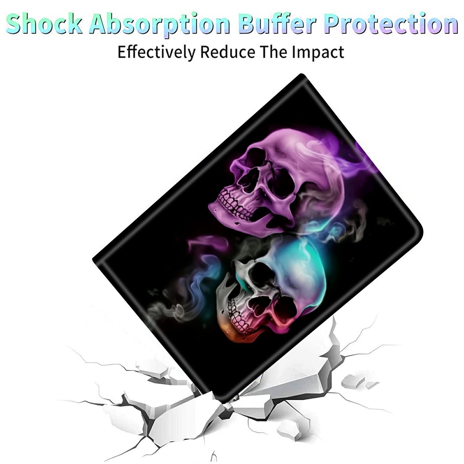 Fintie Funda Compatible Con IPad 10,2" 2021/2020/2019 (9.ª, 8.ª Y 7.ª Gen) Con Soporte Integrado Para Pencil - Trasera Transparente Carcasa Ligera Auto-Reposo/Activación, (Azul Claro