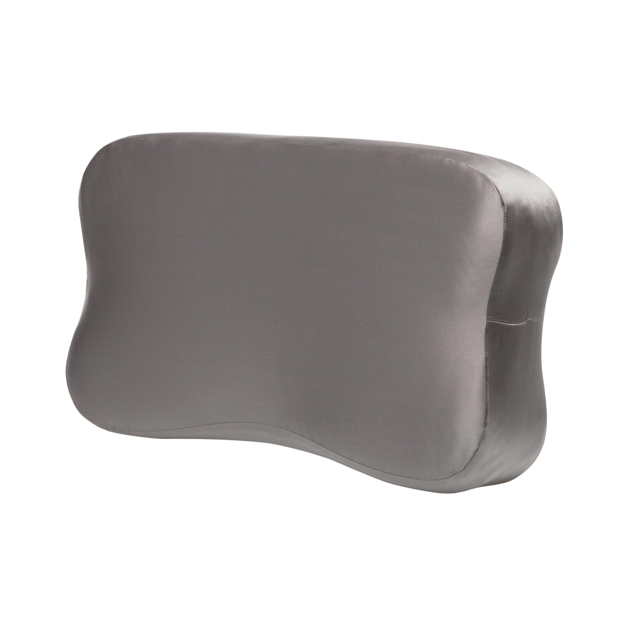 Seiden Kissenbezug 30x50 cm, 19 Momme, dunkelgrau, passen für Blackroll Recovery Pillow