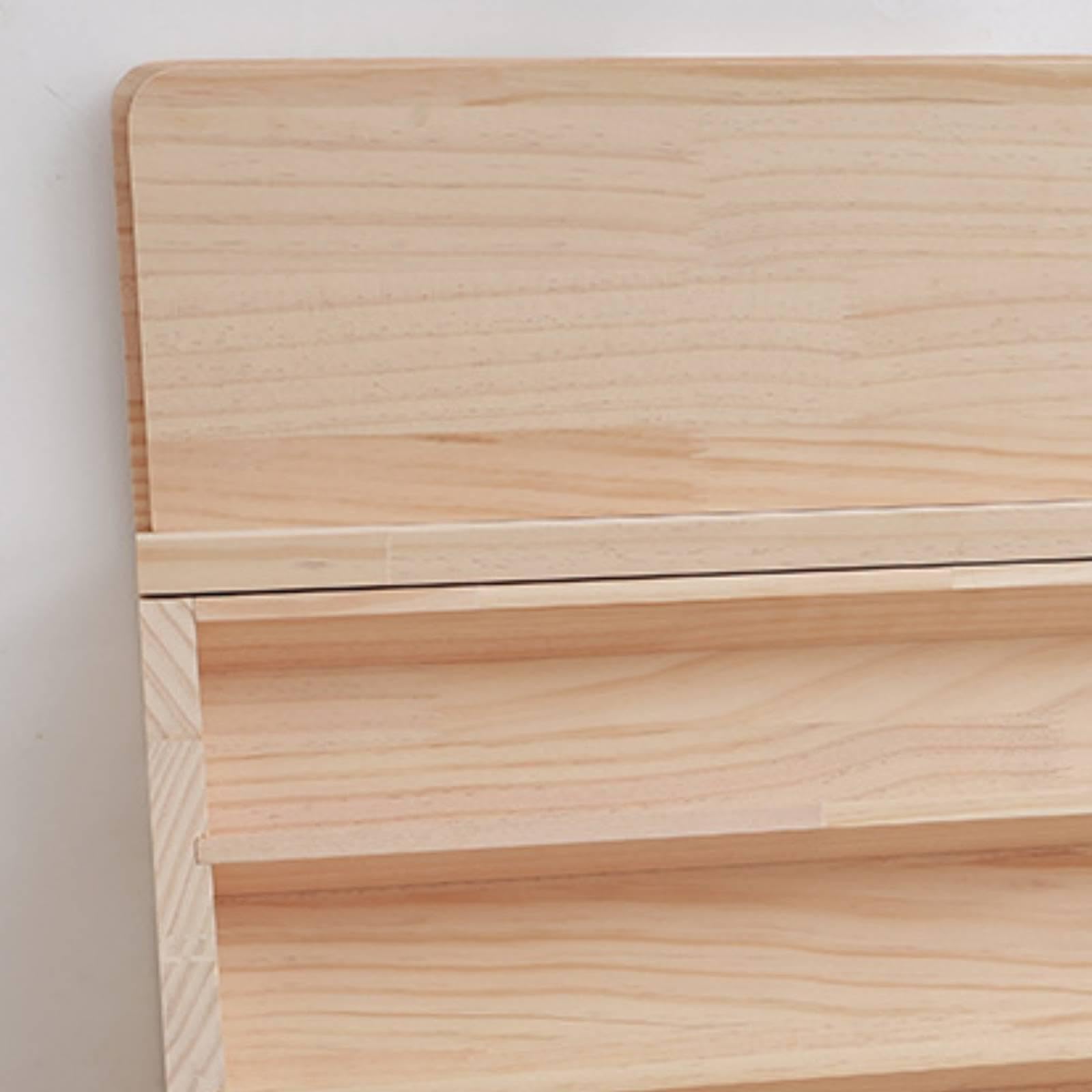 Espositore in Legno per Carte, scaffale Porta Carte, ripiano espositivo per sottobicchieri, Adesivi, Carte Sportive,
