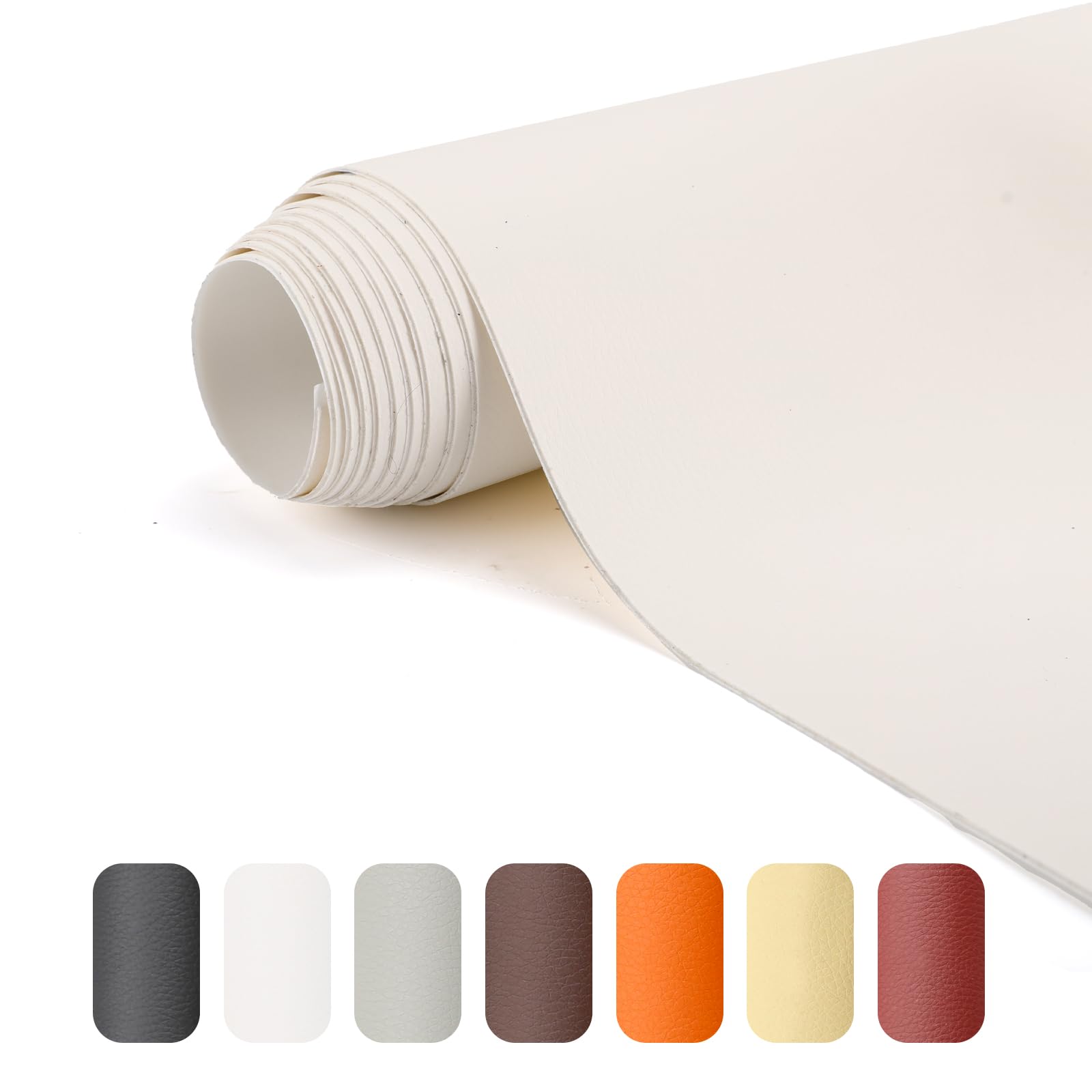 Multi-Functional Leather Repair Patch Kit - Three Color Combo Includes Black, Grey, and White Self-Adhesive Leather Patches for Couch, Chairs, Car Interiors