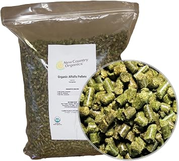 New Country Organics | Alfalfa Pellets for Livestock | Certified Organic and Non-GMO 10 lbs