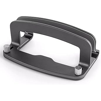 Macally Vertical Laptop Stand for Desk | Laptop Holder Vertical | MacBook Stand Closed (Pro/Air) Save Space and Improve Airflow