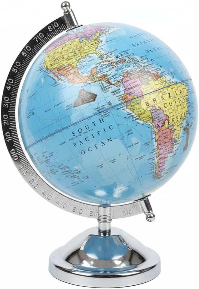 GLOBE DADDY World Globe 6 Inch with Metal Stand for Kids and Student Learning 10 Years, Office and Desk Decor,Decor Globe and Vip, Occasion or Boys Birthday Gift Item