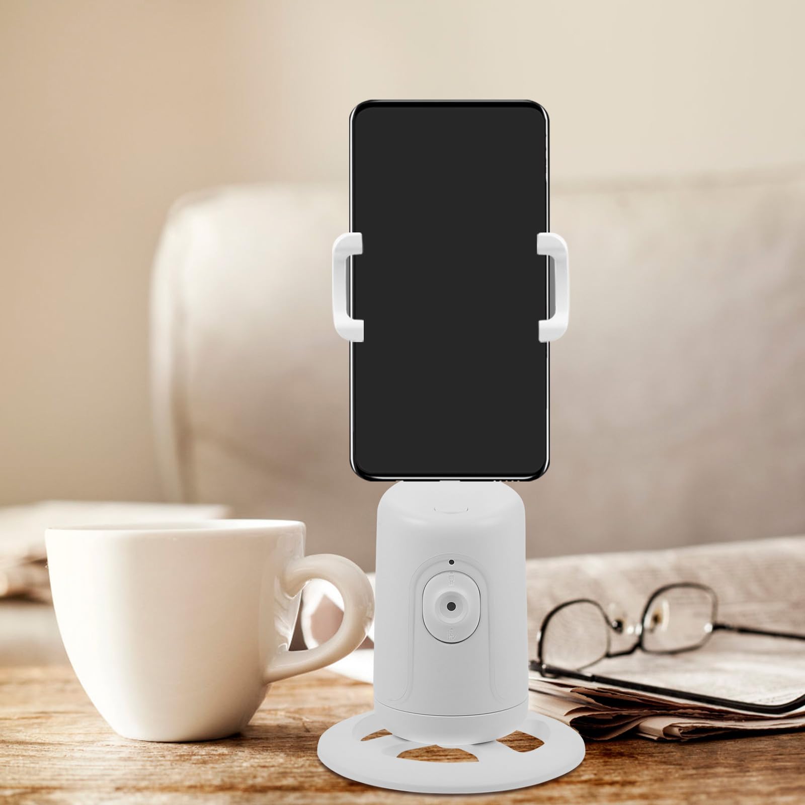 HANABASS Soporte para Teléfono Inteligente 360° Seguimiento Facial y Selfie