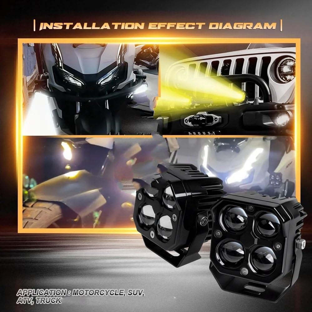 Dirt Bike Reflektor Motocyklowe światła przeciwmgielne LED