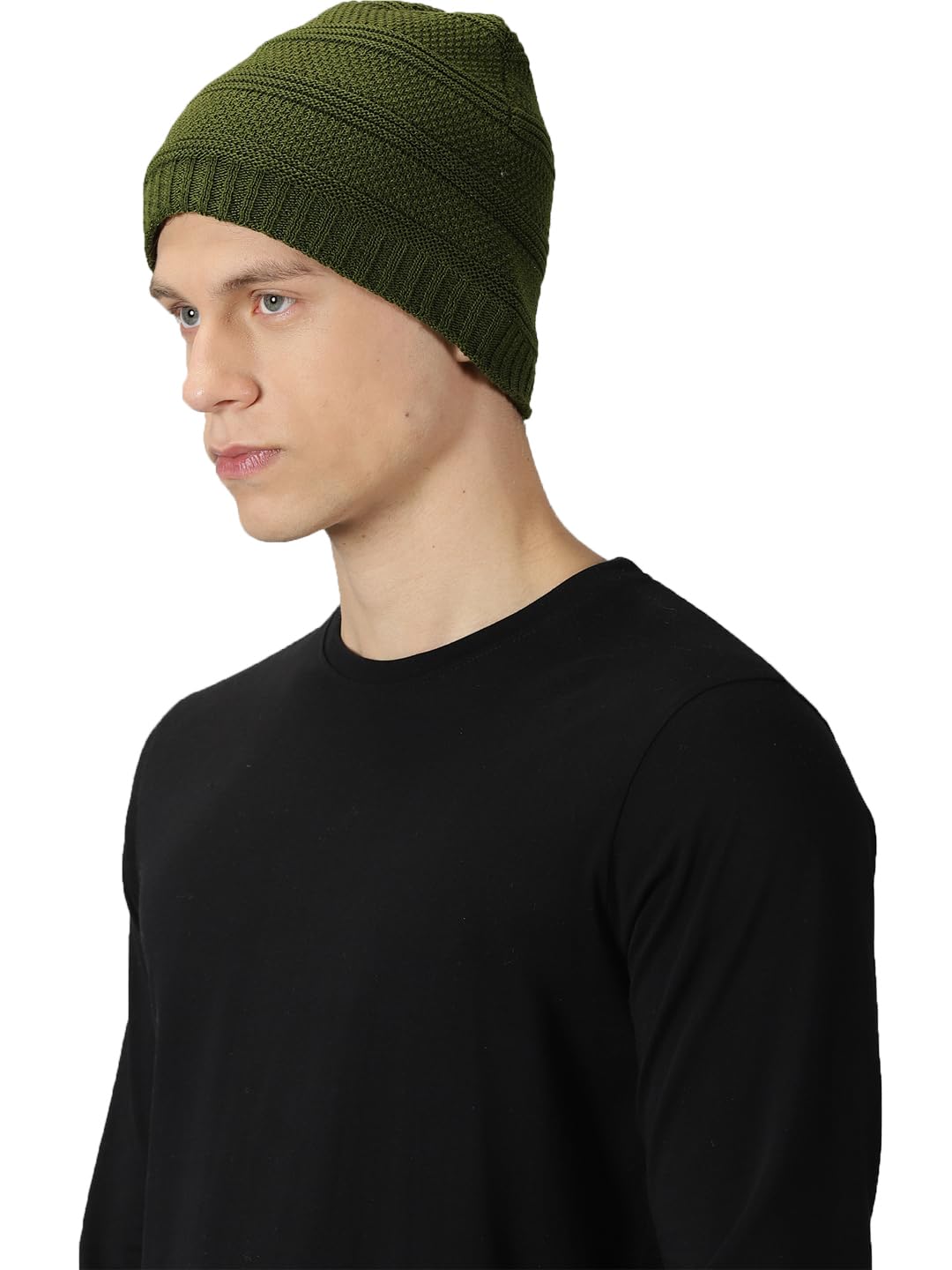 RodZenWool Beanie Cap for Mens & Women – Winter Cap for Men – Men’s Woolen Cap– Winter Cap for Women – Soft Woolen Cap for Men & Women Black (Pack of 1)