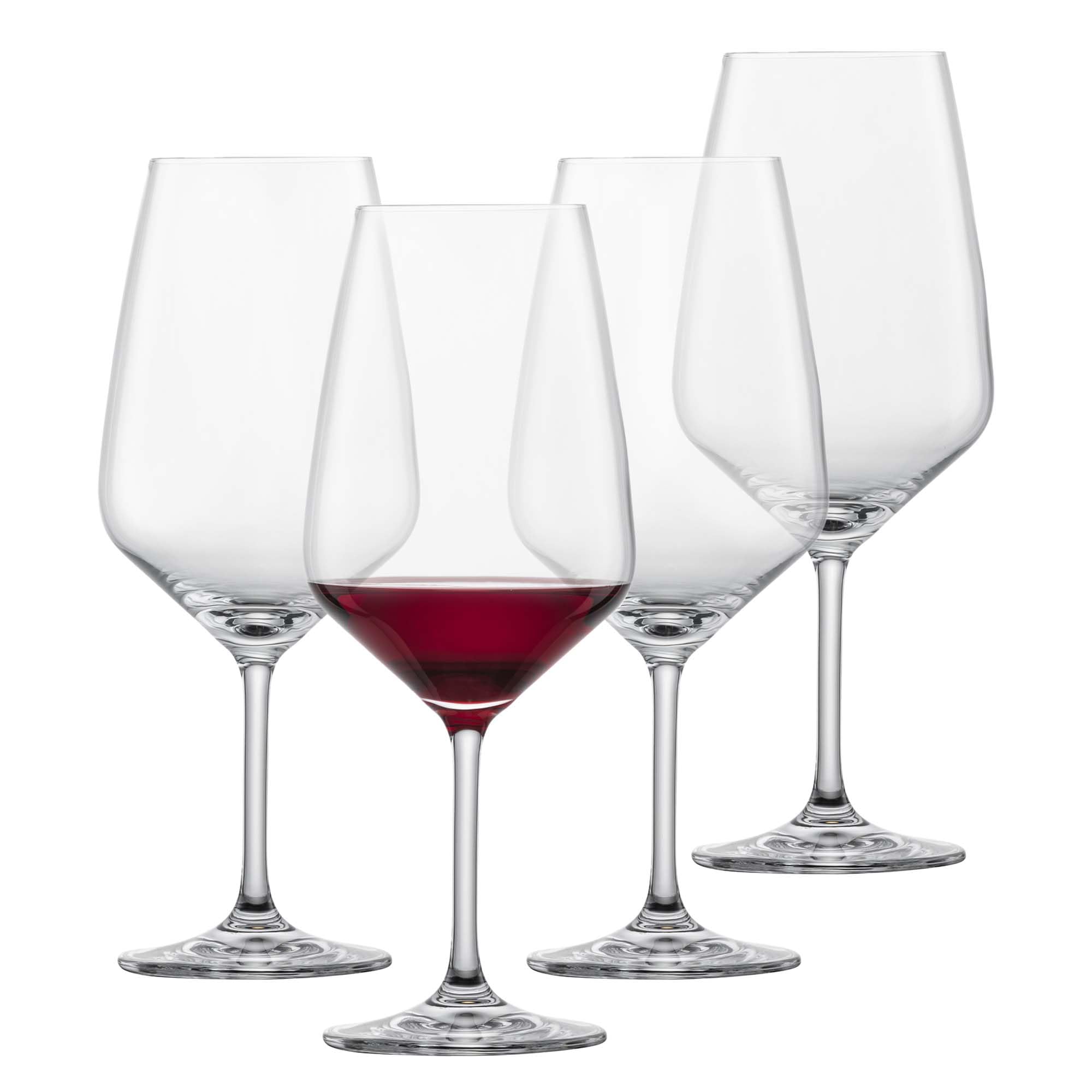 Schott Zwiesel Red Wine Glasses Bordeaux Tulip (Set of 4), Timeless Bordeaux Glasses for red Wine, Dishwasher-Safe Tritan Crystal Glasses, Made in Germany (Art. no. 123607)