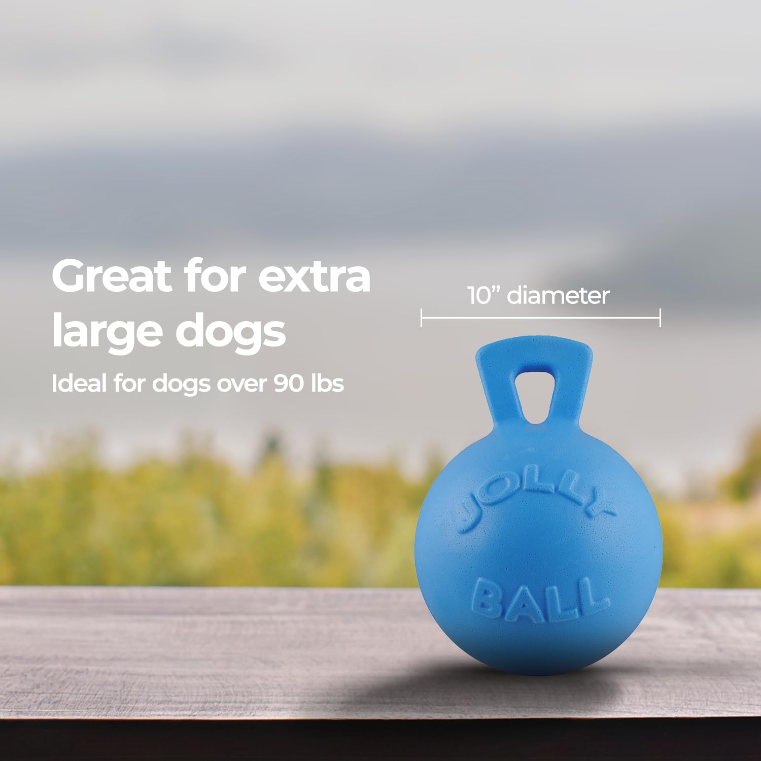 Jolly Pets JOLL047B Hundespielzeug - Tug-n-Toss, 25 cm, hellblau