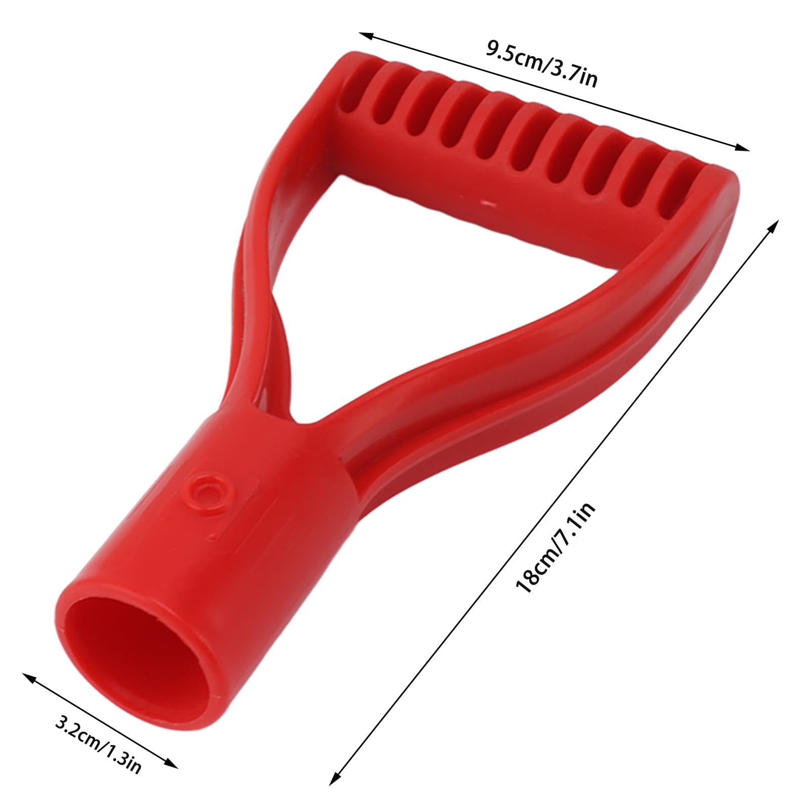 JOINPAYA Spatengriff Ersatz 2 Stück - Ergonomischer Kunststoffgriff Für Gartenschaufeln