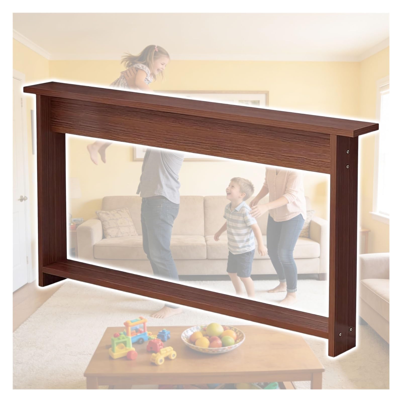 Konsolentisch für Wohnzimmer hinter Couch, freistehender schmaler Sofatisch für Eingang, Flur, Fensterbank, schmal, platzsparend