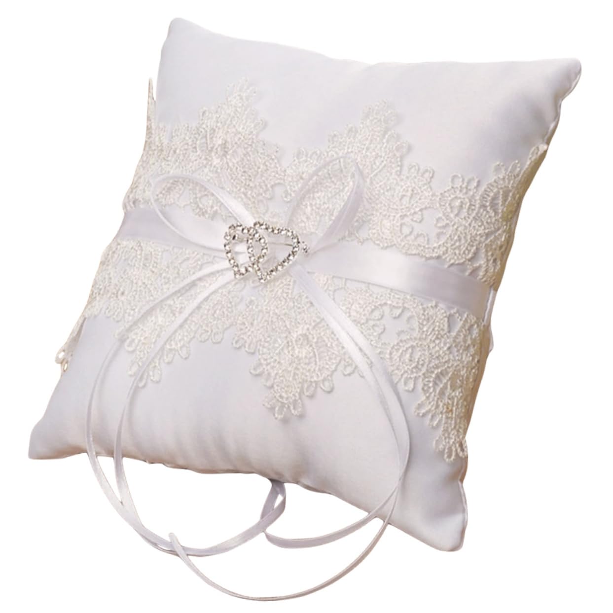 PRETYZOOM 5stücke Hochzeitsringkissen Aus Weißer Spitze Romantisches Ringkissen Für Blumenmädchen Elegante Hochzeitsdekoration Für Ihre Zeremonie Und Feierlichkeiten