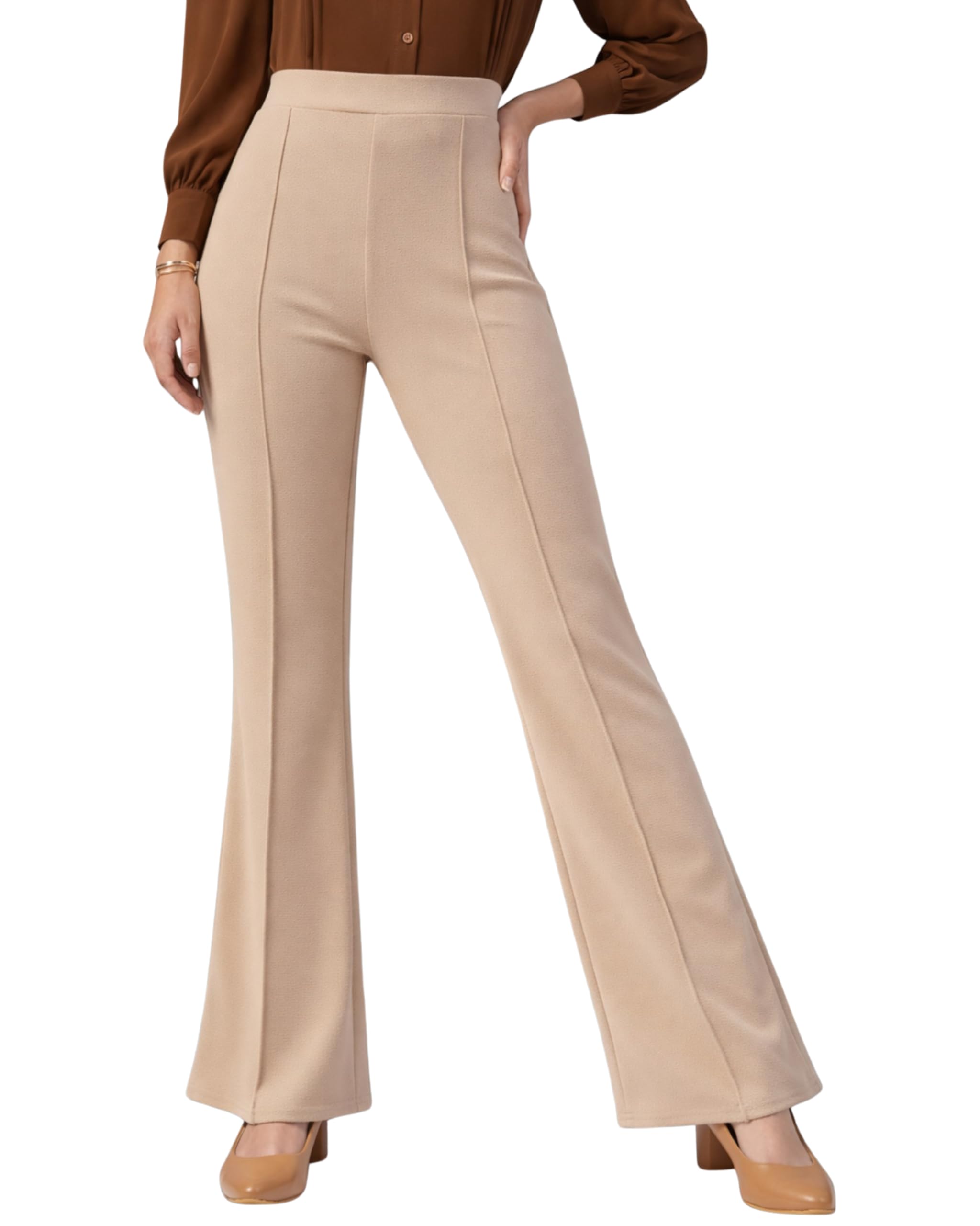 Women's High Waist Flared Pants-image-24
