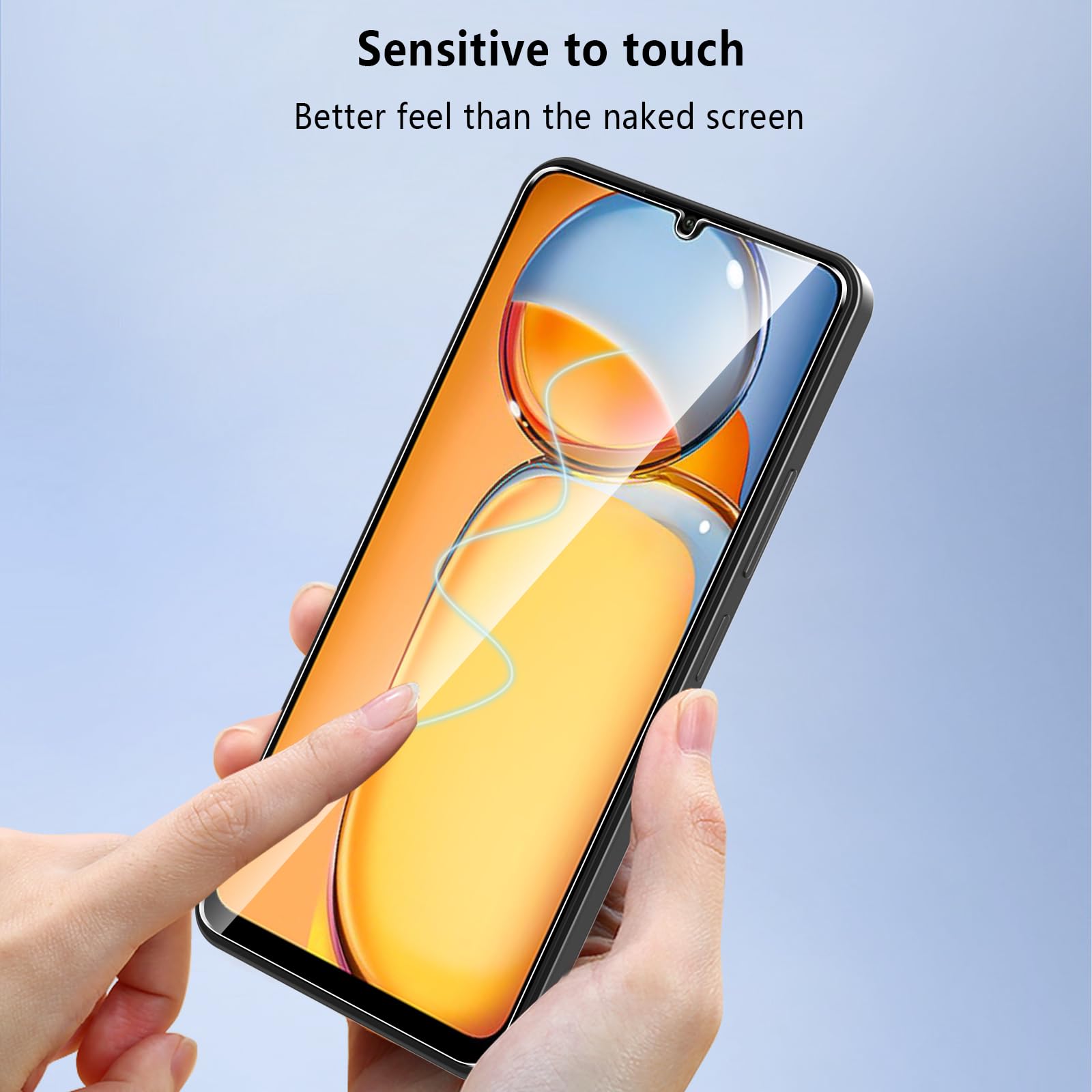 Pollachi [3 Pezzi Vetro Temperato per Xiaomi Redmi 13C/Xiaomi Poco C65, Durezza 9H Anti Graffio，Anti-Impronte Senza Bolle,Pellicola Protettiva per Redmi 13 C/Xiaomi Poco C65