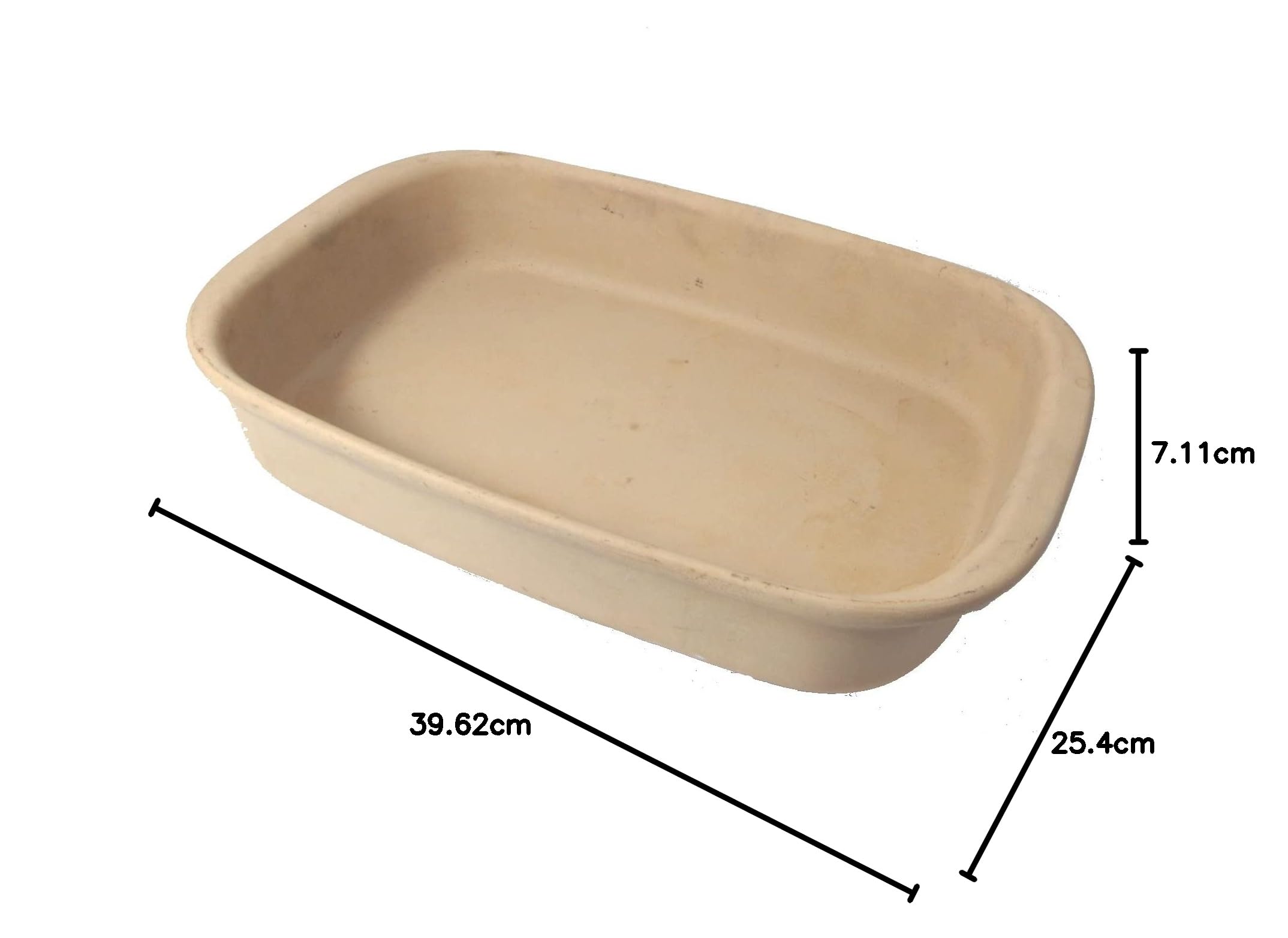 Pampered Chef Family Heritage 1430 Backform aus Steingut, rechteckig
