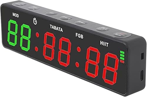 Miniatura 5 de Keenso Reloj digital recargable con cronómetro y temporizador de gimnasio para entrenamientos en casa y entrenamiento para correr