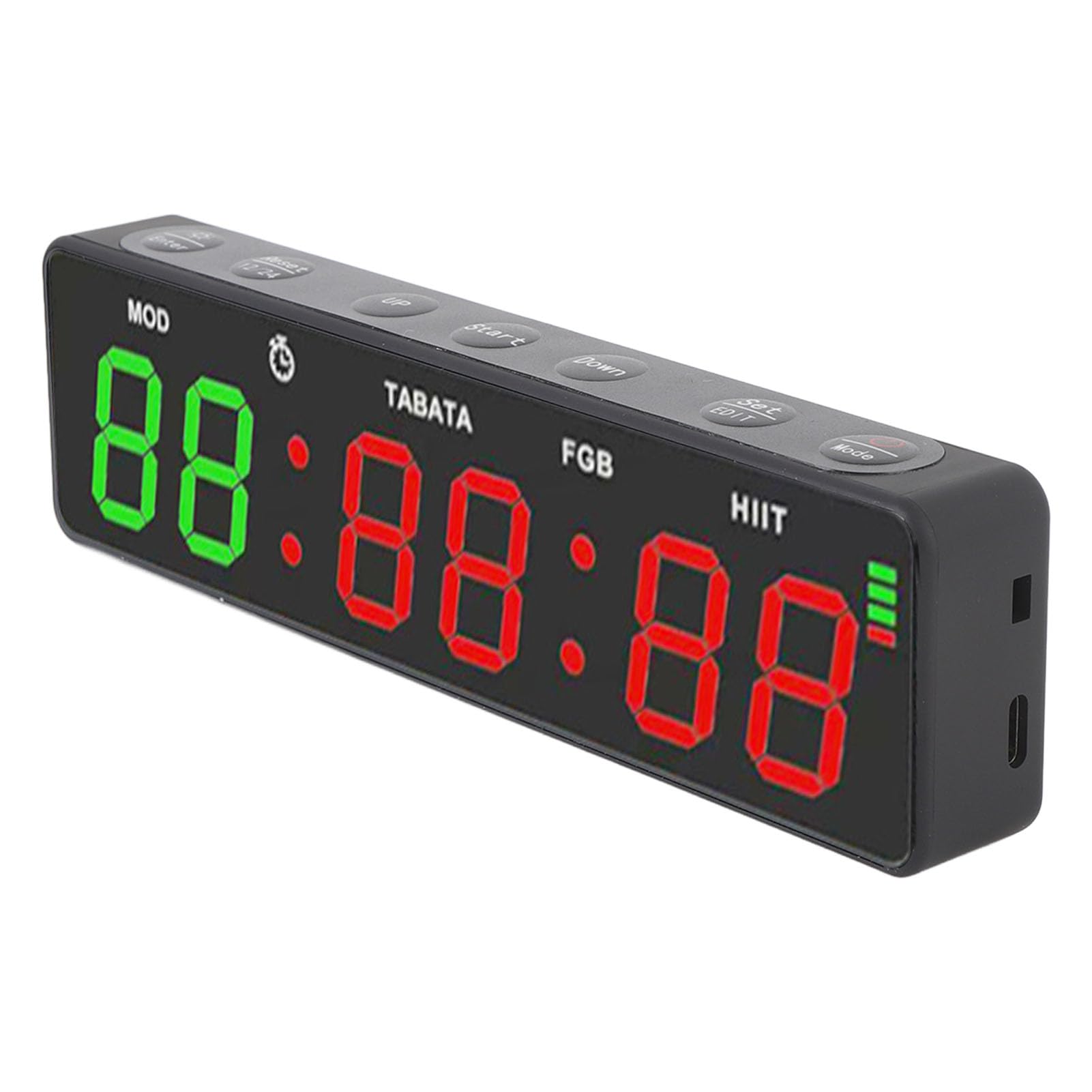 Topiky Reloj Temporizador de Gimnasio Portátil, Temporizador Digital Magnético Recargable de Intervalos de Entrenamiento con Cronómetro para Boxeo en Garaje en Casa