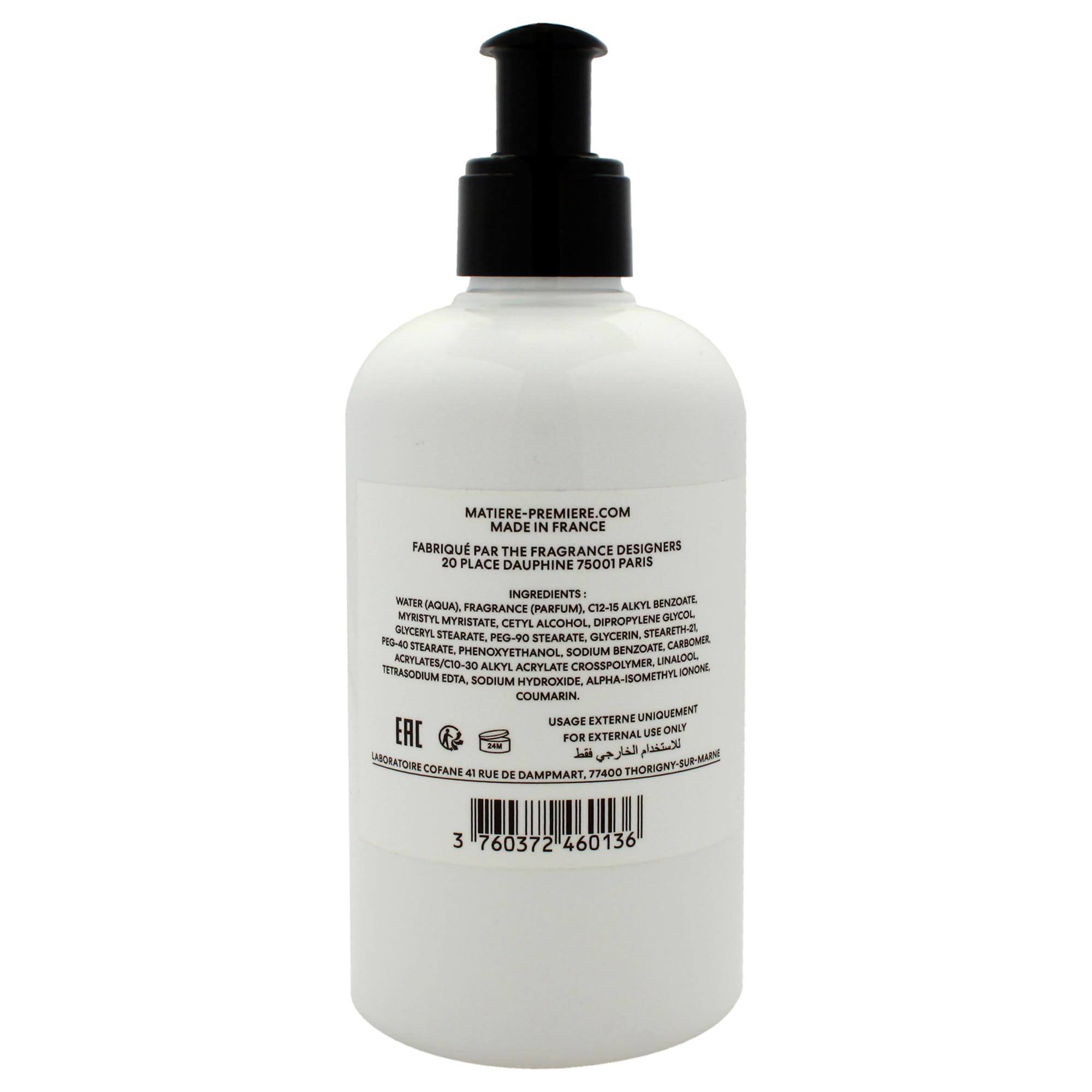Hand and Body Lotion - Parisian Musc by Materiere Premiere for Unisex - 10,14 oz Body Lotion