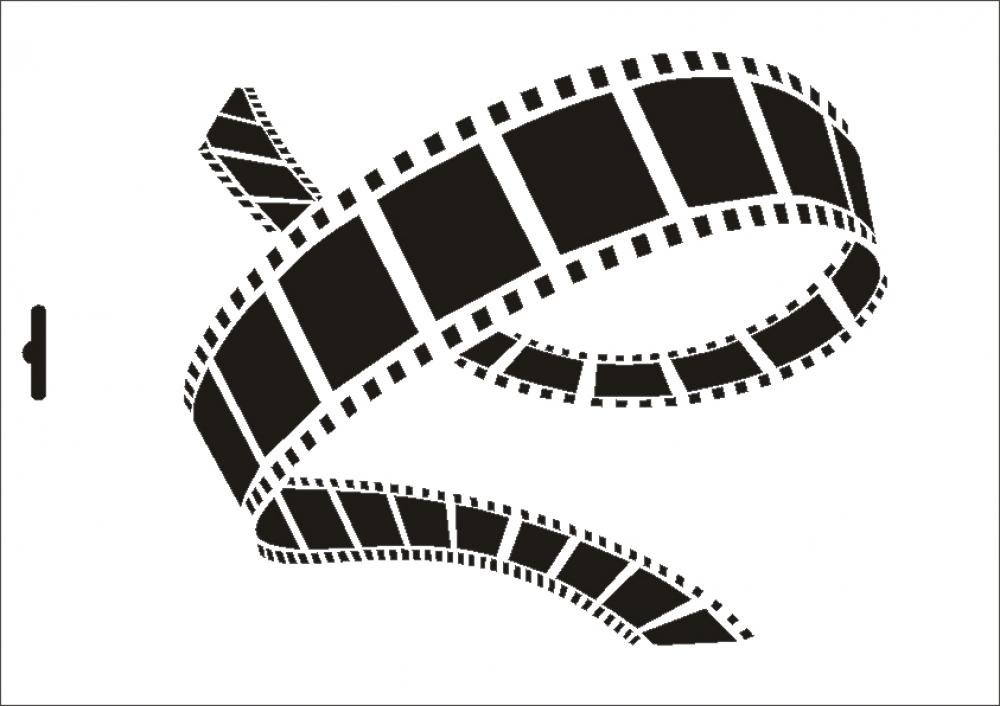 UMR-Design W-185 Film Reel Textil- / wallstencil Size A5