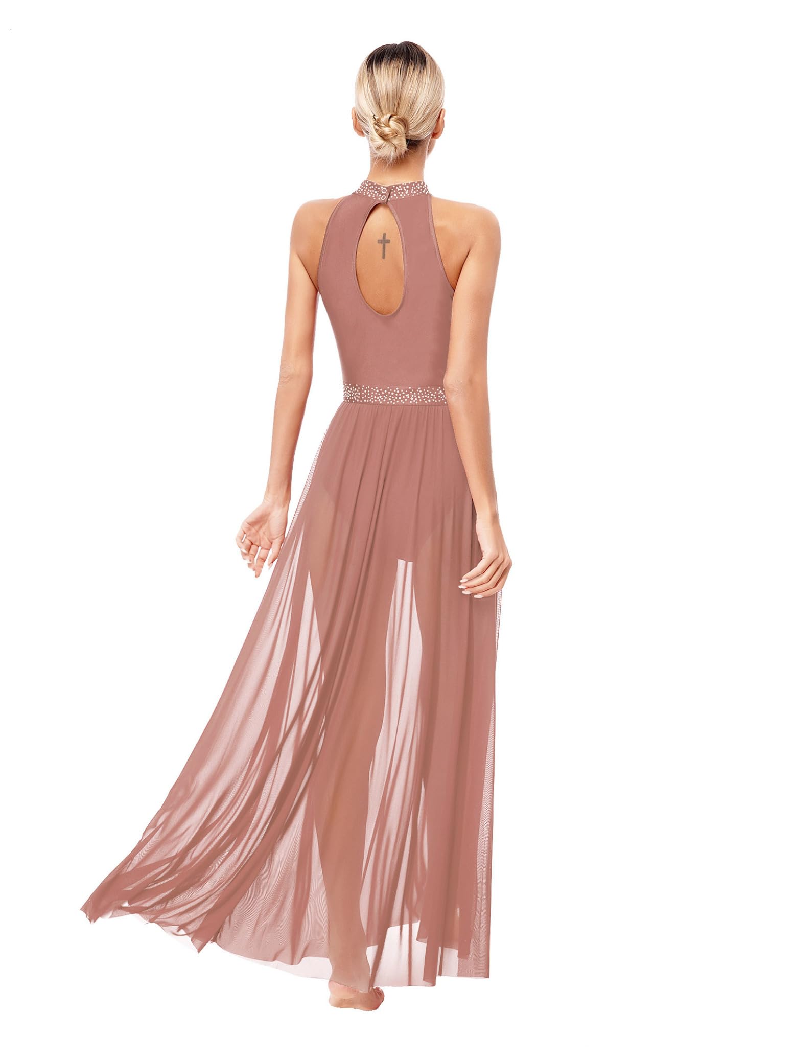 Robe de Danse Contemporaine Femme Justaucorps Danse Classique Tango Robe Danses Lyrique Latine Dancewear S-XL
