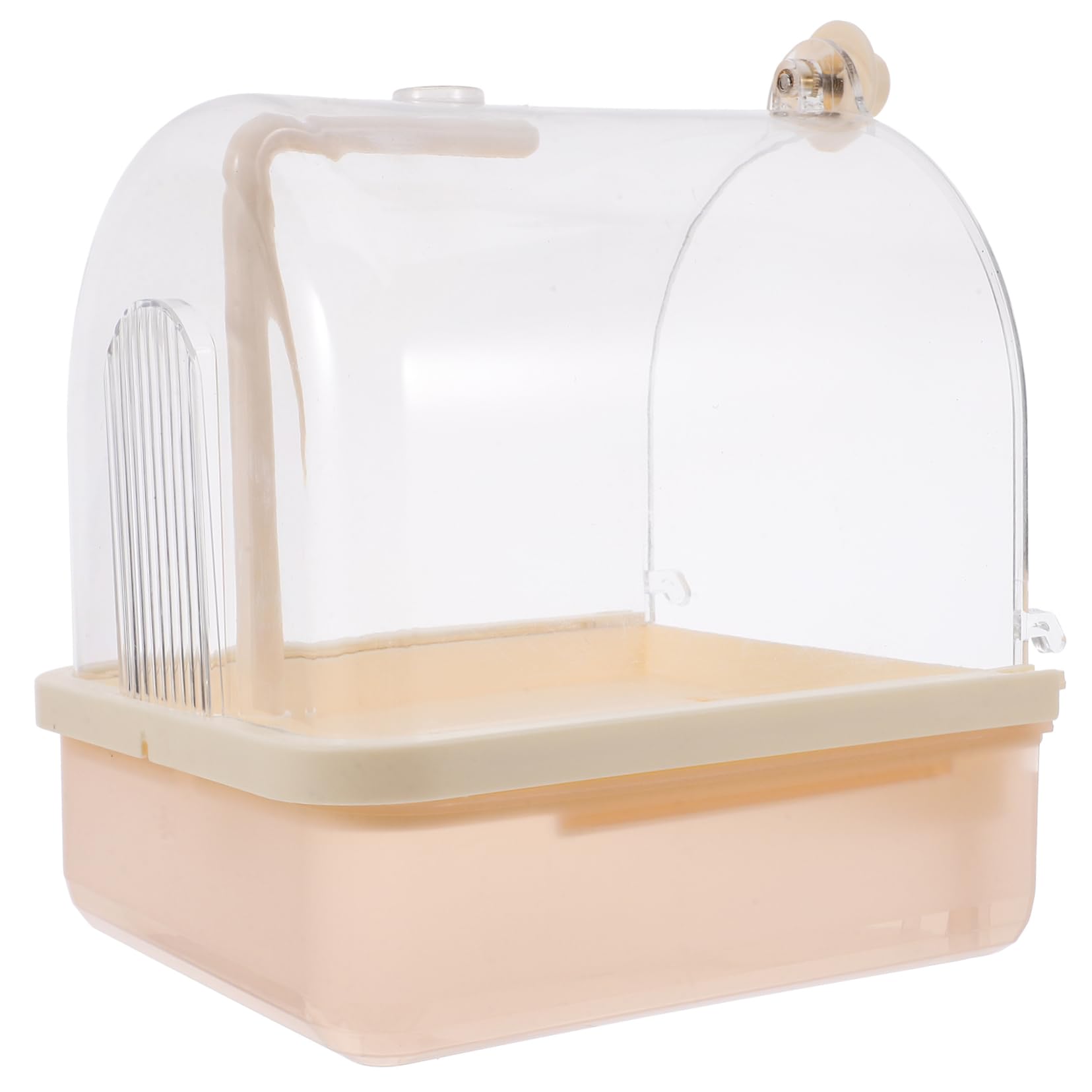 HAPINARY Parrot Bathing Tub with Head Easy Install Shower Box for External Bath Basin Convenient and Space Saving Birdcage Accessory