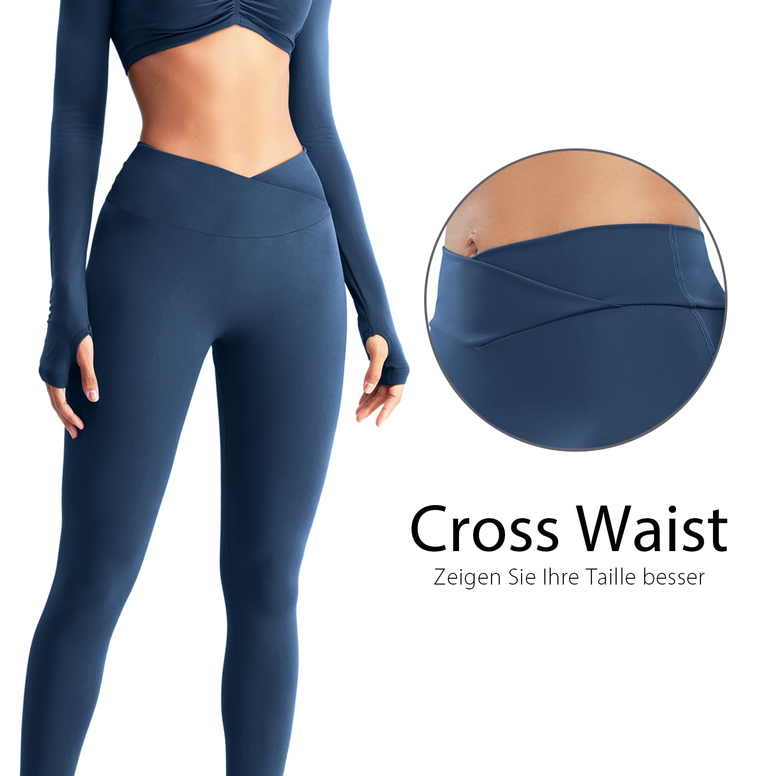 Aerides Leggings deportivos para mujer con bolsillo trasero, opacos, pantalones cargo para yoga, cintura alta, leggings largos para gimnasio, yoga