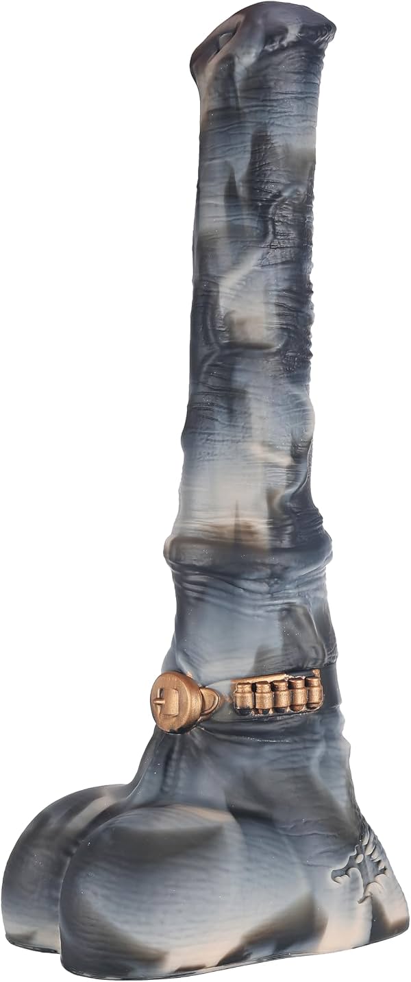 Nothosaur Hunter Jack + Tube 21.6" Dildo de Caballo Eyaculador de Fantasía – Silicona de Platino Gruesa, Firmeza Media, Dildo Animal con Ventosa Fuerte, Juguete Sexual de Punto G y Anal para Hombres y Mujeres, Juguetes para Adultos