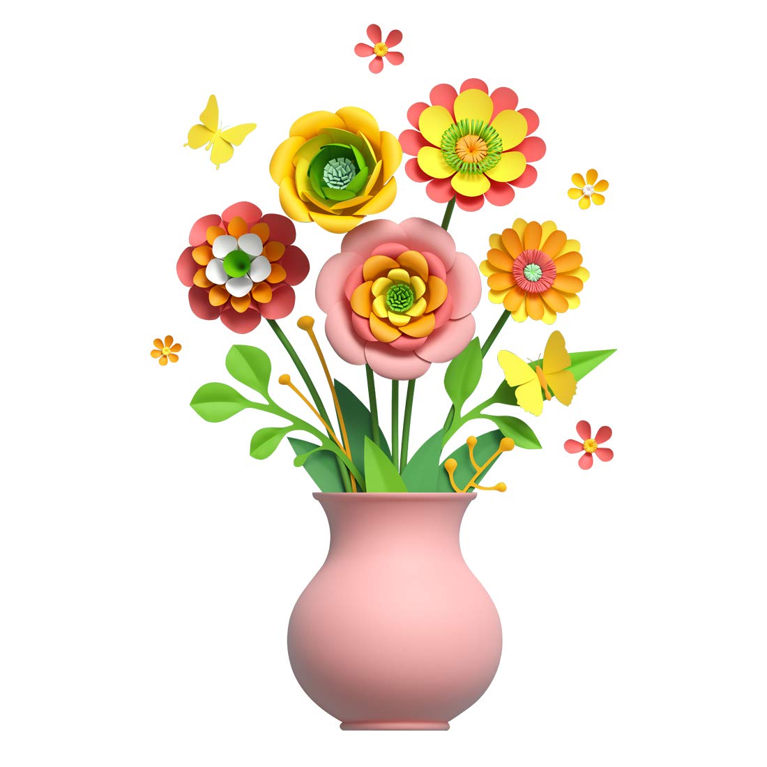 Rangoli Vinyl Modern Art Wall Sticker 1.96 x 20.86 x 1.96 inches, Multicolour (Model Number: White Glossy Vinyl Art576)