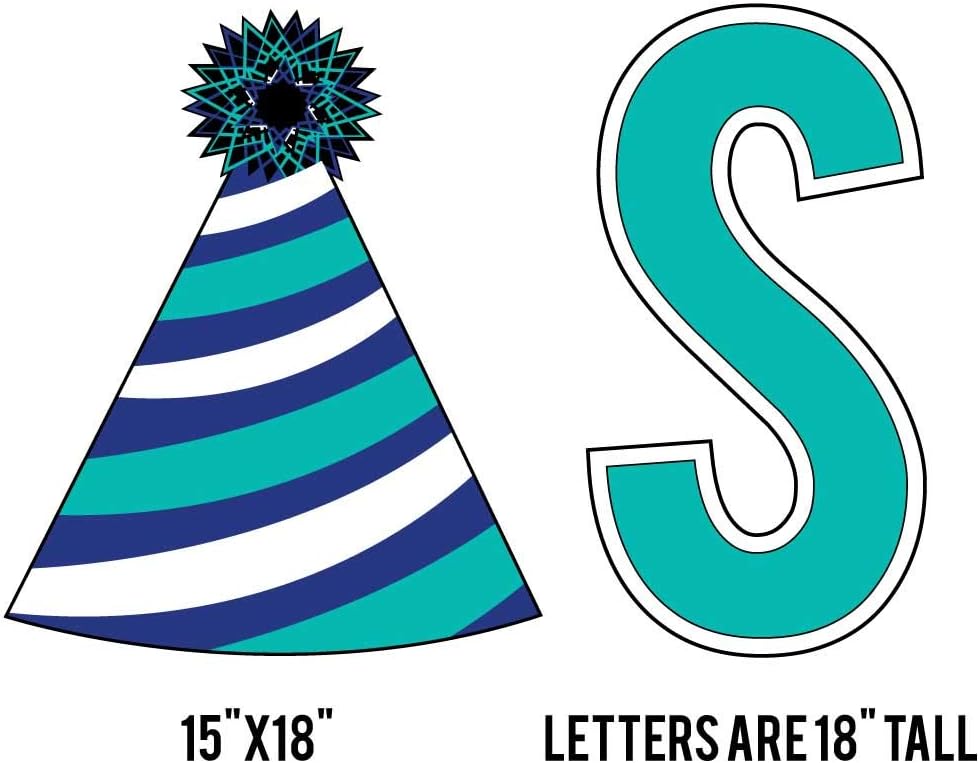 Custom 13th Birthday Yard Decoration - Everybody scream (Custom Name) Is 13 Letters Lawn Display, Includes Stakes (Blue)