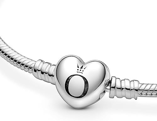 Miniatura 4 de Pandora 590719 Pulsera de plata esterlina con cierre de corazón caja de regalo incluida plata de ley 590719-18