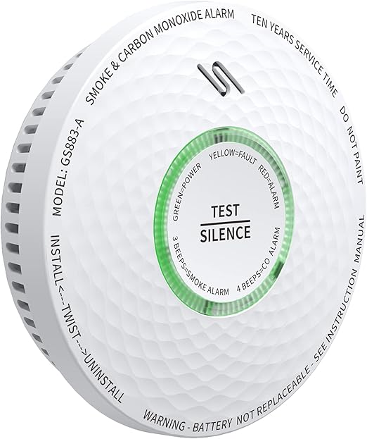 Allarme Monossido Di Carbonio WOLF SHIELD - Batteria 10 Anni, Display LCD, Per Casa E Viaggi - Foto 2