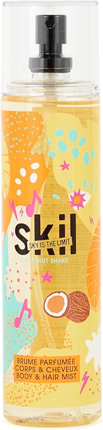 SKIL – Geurnevel voor dames – kokosshake – collectie Summer Crush – kokosgeur vanille – spuitfles 250 ml – gemaakt in Frankrijk tot Grasse