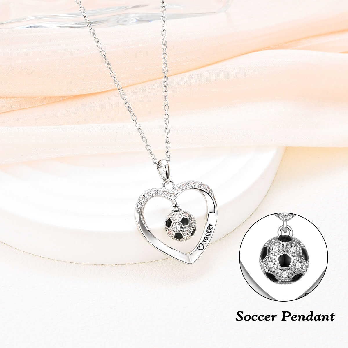 GULICX Volleyball Softball Soccer Necklace for Women Girls, Christmas Birthday Sports Accessories Jewelry Gifts for Her - Image 2